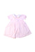 A Pink Short Sleeve Dresses from Emile et Rose in size 3-6M for girl. (Front View)