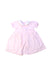 A Pink Short Sleeve Dresses from Emile et Rose in size 3-6M for girl. (Front View)