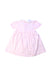 A Pink Short Sleeve Dresses from Emile et Rose in size 3-6M for girl. (Back View)