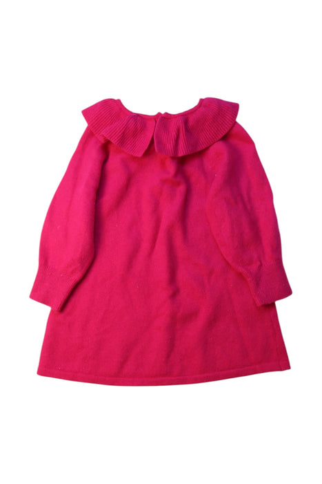 A Pink Long Sleeve Dresses from Jacadi in size 6-12M for girl. (Back View)