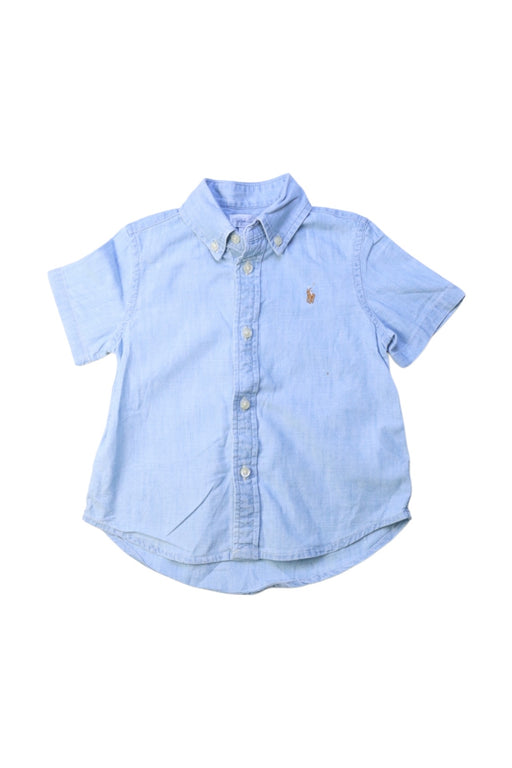 A Blue Short Sleeve Shirts from Ralph Lauren in size 2T for boy. (Front View)