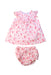 A Pink Dress Sets from Bonpoint in size 3-6M for girl. (Front View)