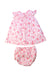 A Pink Dress Sets from Bonpoint in size 3-6M for girl. (Back View)