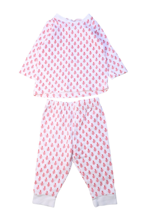 A White Pants Sets from Malabar Baby in size 3-6M for girl. (Front View)