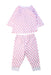 A White Pants Sets from Malabar Baby in size 3-6M for girl. (Front View)