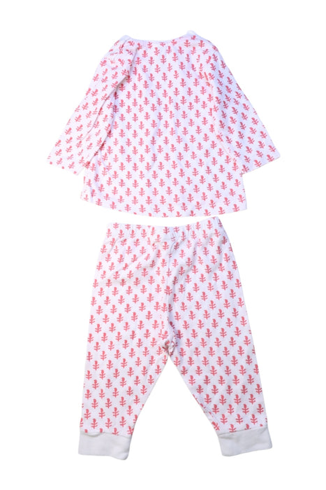 A White Pants Sets from Malabar Baby in size 3-6M for girl. (Back View)