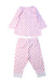 A White Pants Sets from Malabar Baby in size 3-6M for girl. (Back View)