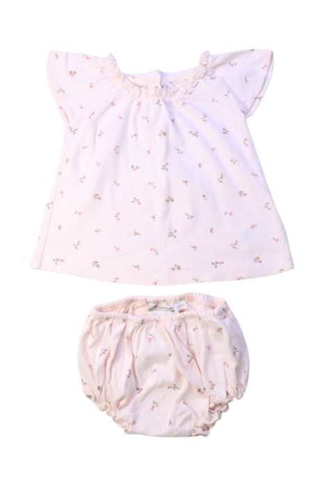 A Pink Shorts Sets from Bonpoint in size 3-6M for girl. (Front View)