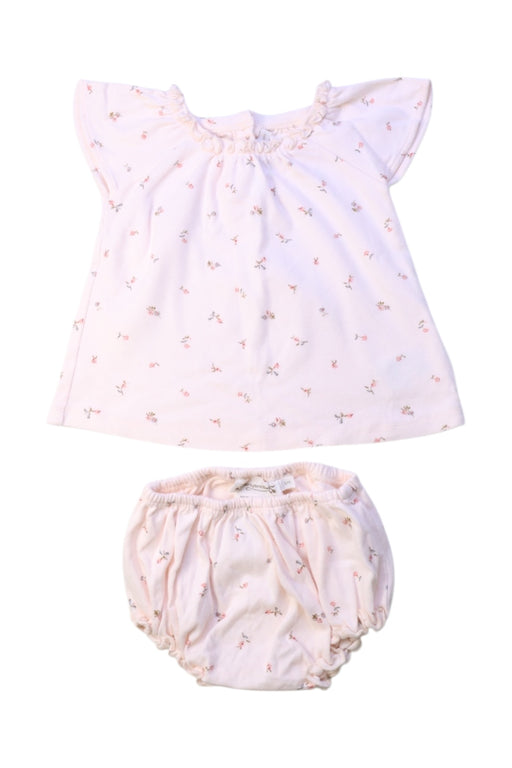 A Pink Shorts Sets from Bonpoint in size 3-6M for girl. (Front View)
