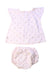 A Pink Shorts Sets from Bonpoint in size 3-6M for girl. (Back View)