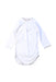 A White Long Sleeve Bodysuits from Bonpoint in size 6-12M for girl. (Front View)