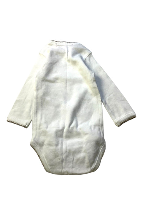 A White Long Sleeve Bodysuits from Bonpoint in size 6-12M for girl. (Back View)