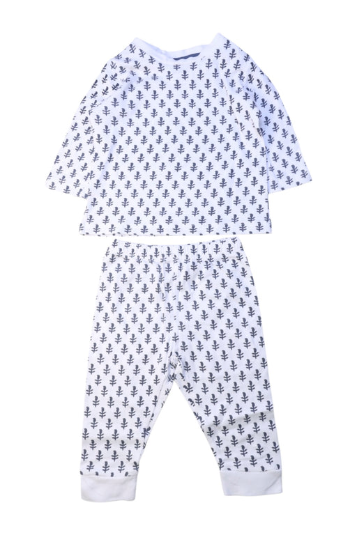 A White Pyjama Sets from Malabar Baby in size 3-6M for boy. (Front View)