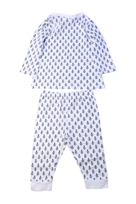 A White Pyjama Sets from Malabar Baby in size 3-6M for boy. (Back View)