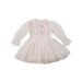 A Pink Long Sleeve Dresses from Tutu Du Monde in size 3T for girl. (Front View)