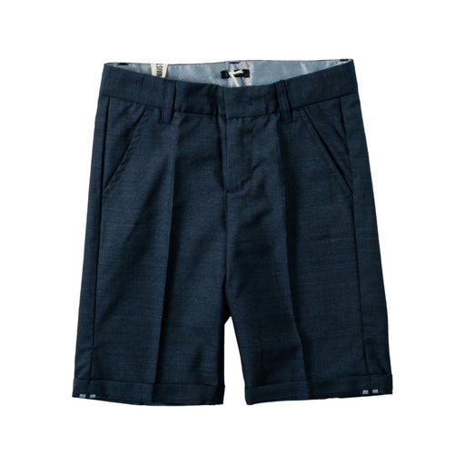 A Navy Shorts from IKKS in size 7Y for boy. (Front View)