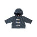 A Navy Hooded Sweatshirts from Petit Bateau in size 0-3M for neutral. (Front View)