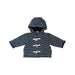 A Navy Hooded Sweatshirts from Petit Bateau in size 0-3M for neutral. (Front View)