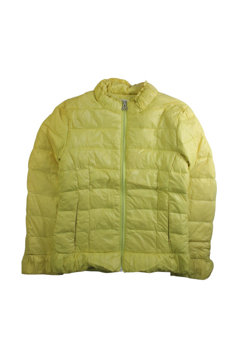 A Yellow Puffer/Quilted Coats & Outerwear from Kingkow in size 12Y for girl. (Front View)