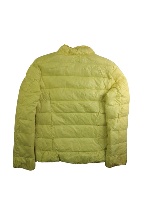A Yellow Puffer/Quilted Coats & Outerwear from Kingkow in size 12Y for girl. (Back View)
