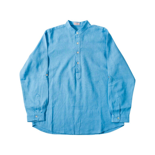A Blue Long Sleeve Shirts from La Coqueta in size 10Y for boy. (Front View)
