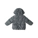 A Grey Puffer/Quilted Jackets from Jacadi in size 3T for neutral. (Back View)