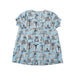A Blue Short Sleeve Dresses from Petit Bateau in size 18-24M for girl. (Back View)