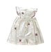 A White Short Sleeve Dresses from Jacadi in size 3T for girl. (Back View)