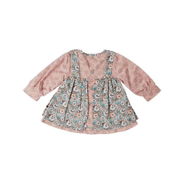 A Pink Long Sleeve Dresses from Kenzo in size 6-12M for girl. (Back View)
