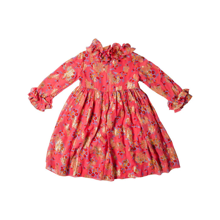 A Pink Long Sleeve Dresses from Gucci in size 4T for girl. (Back View)