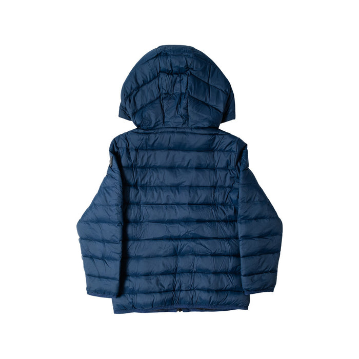 A Navy Puffer/Quilted Jackets from Emporio Armani in size 5T for boy. (Back View)