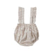 A Beige Sleeveless Rompers from Bonpoint in size 0-3M for girl. (Back View)