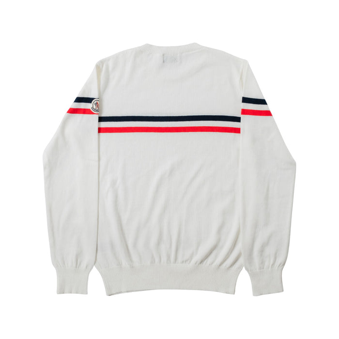 A White Knit Sweaters from Moncler in size 10Y for neutral. (Back View)