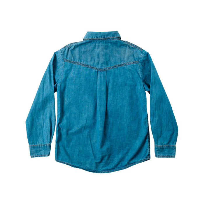 A Blue Long Sleeve Shirts from Gucci in size 8Y for boy. (Back View)