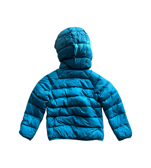 A Blue Puffer/Quilted Jackets from Mont-bell in size 8Y for neutral. (Back View)