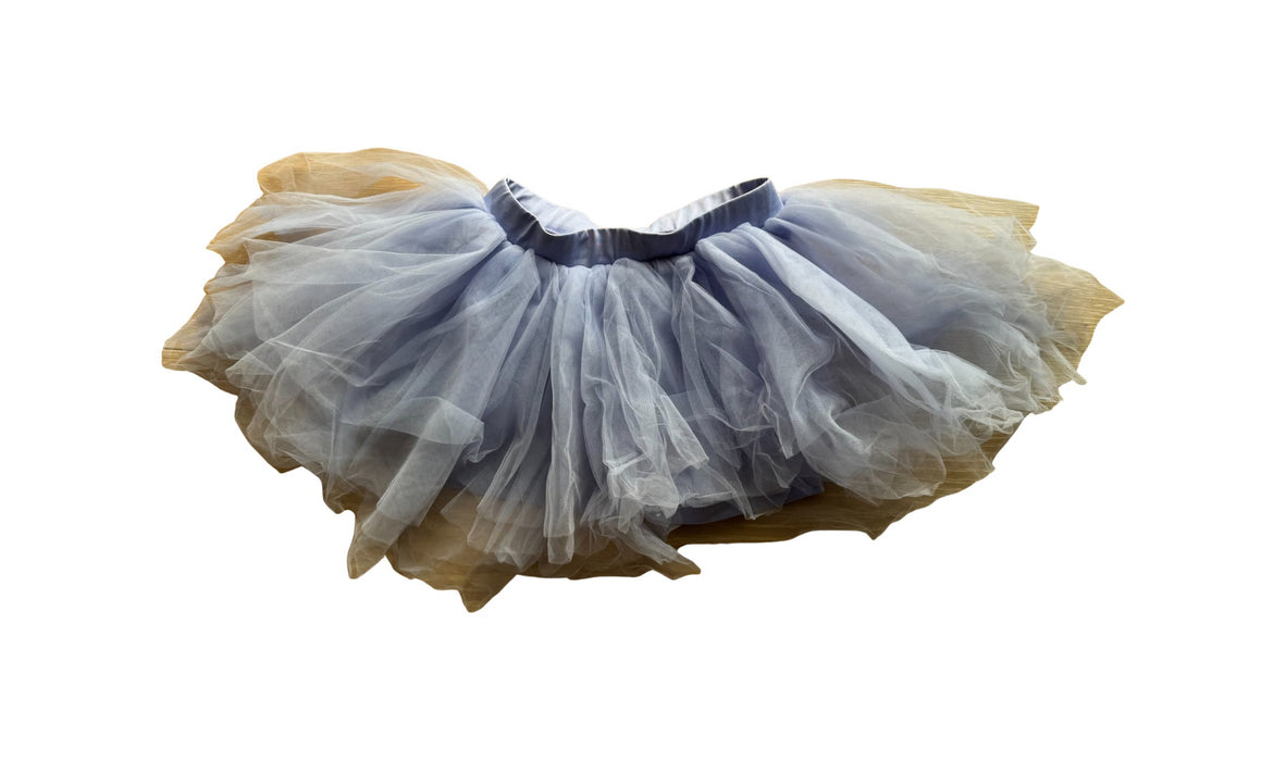 A Blue Tulle Skirts from iloveplum in size 6T for girl. (Back View)