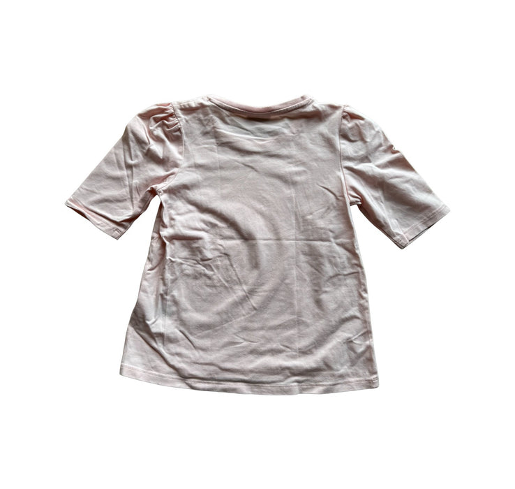 A Pink Short Sleeve T Shirts from Seed in size 5T for girl. (Back View)
