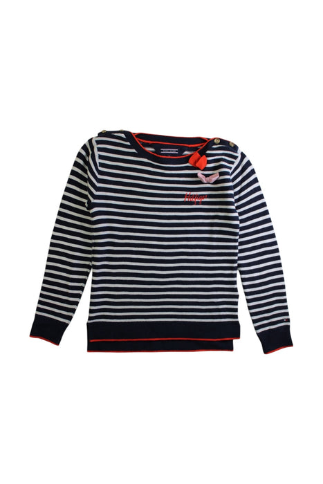 A Black Long Sleeve Shirts from Tommy Hilfiger in size 4T for girl. (Front View)