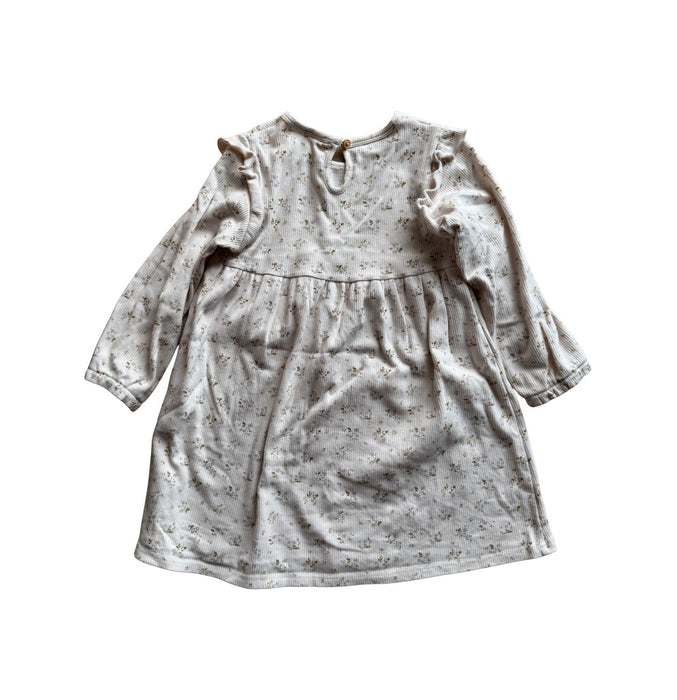 A Beige Long Sleeve Dresses from Jamie Kay in size 5T for girl. (Back View)