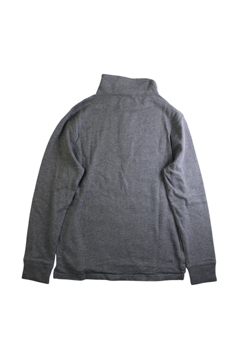 A Grey Zippered Sweatshirts from Crewcuts in size 10Y for boy. (Back View)
