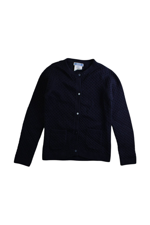 A Navy Cardigans from Jacadi in size 4T for girl. (Front View)