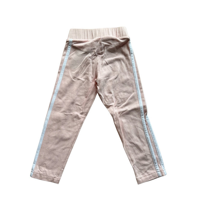 A Pink Sweatpants from Adidas in size 3T for girl. (Back View)