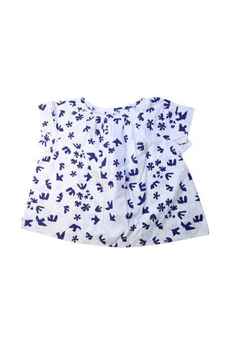 A Blue Short Sleeve Tops from Bonpoint in size 8Y for girl. (Front View)