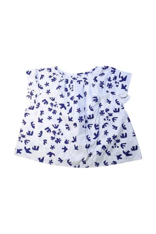 A Blue Short Sleeve Tops from Bonpoint in size 8Y for girl. (Front View)