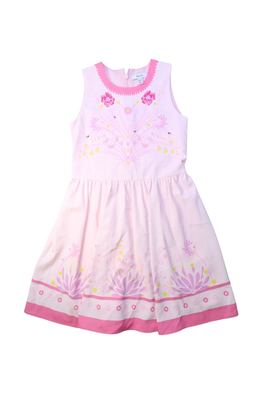 A Pink Sleeveless Dresses from REISS in size 9Y for girl. (Front View)