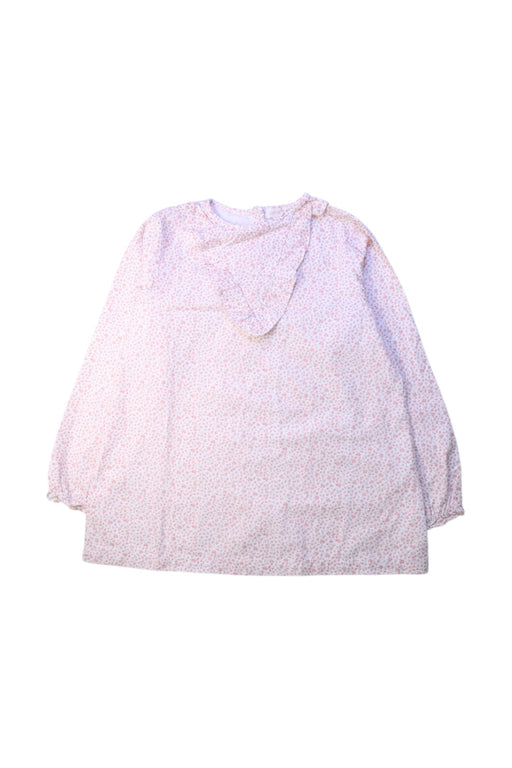 A Pink Long Sleeve Tops from Les Enfantines in size 8Y for girl. (Front View)
