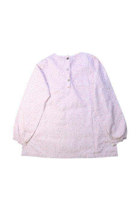 A Pink Long Sleeve Tops from Les Enfantines in size 8Y for girl. (Back View)