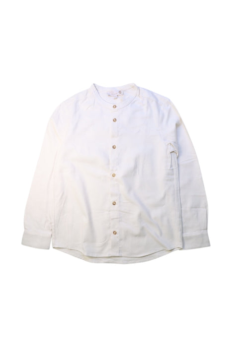 A White Long Sleeve Shirts from Purete du... Bebe in size 8Y for boy. (Front View)
