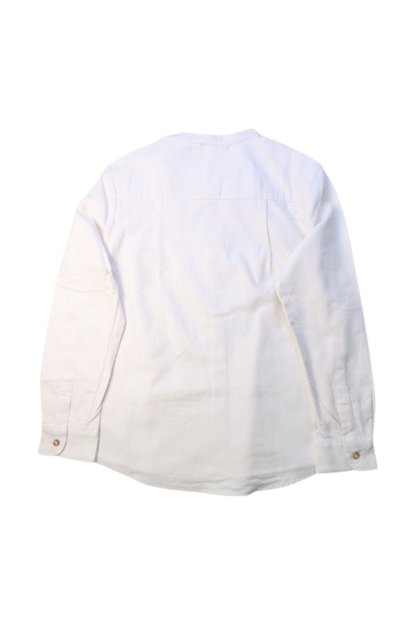 A White Long Sleeve Shirts from Purete du... Bebe in size 8Y for boy. (Back View)