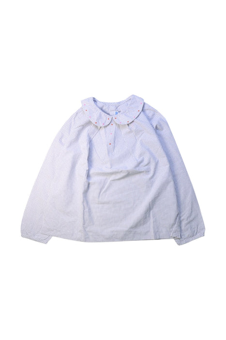 A White Long Sleeve Tops from Jacadi in size 8Y for girl. (Front View)